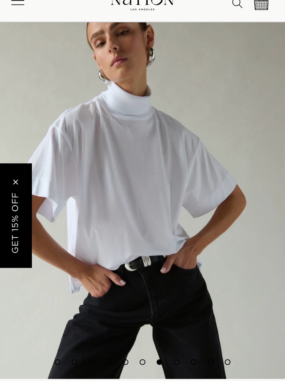 Nation LA Fable Turtleneck Tee - Picture 4 of 4